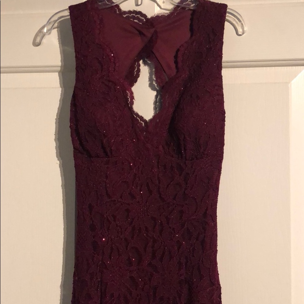 Long Maroon Dress